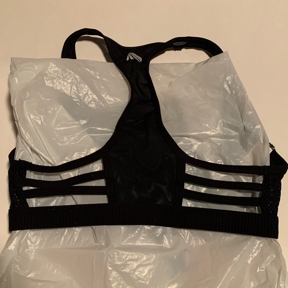 Black Racerback Sports Bra - Picture 5 of 10